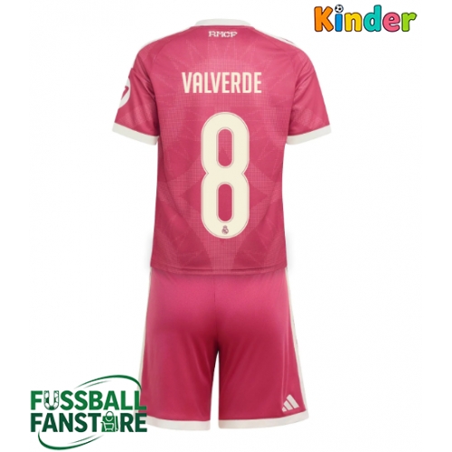 Real Madrid Federico Valverde #8 Replik 3rd trikot Kinder 2026-27 Kurzarm (+ Kurze Hosen)